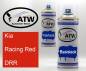 Preview: Kia, Racing Red, DRR: 400ml Sprühdose + 400ml Klarlack - Set, von ATW Autoteile West.